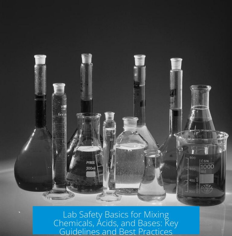Lab Safety Basics for Mixing Chemicals, Acids, and Bases: Key Guidelines and Best Practices