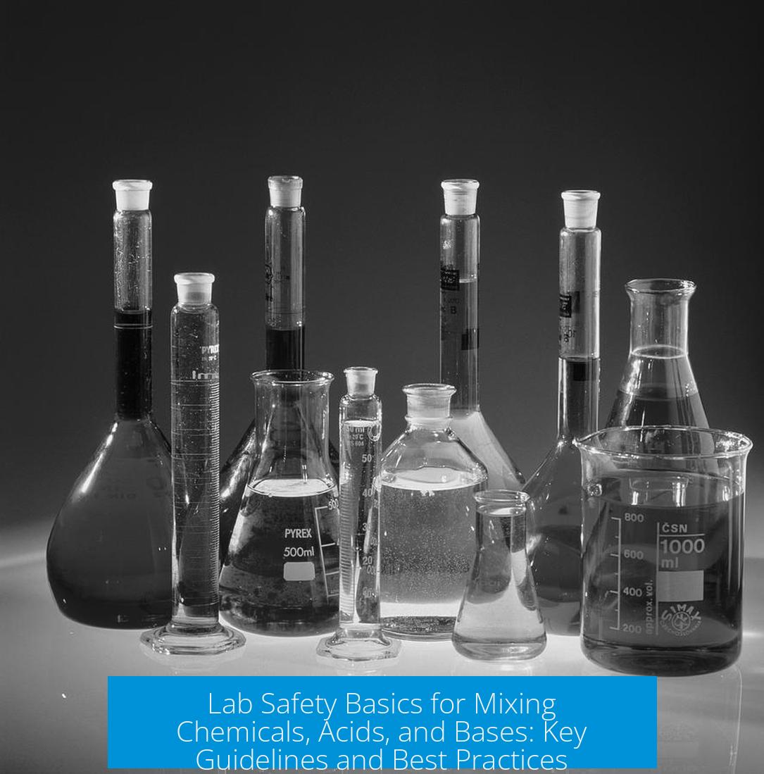 Lab Safety Basics for Mixing Chemicals, Acids, and Bases: Key Guidelines and Best Practices