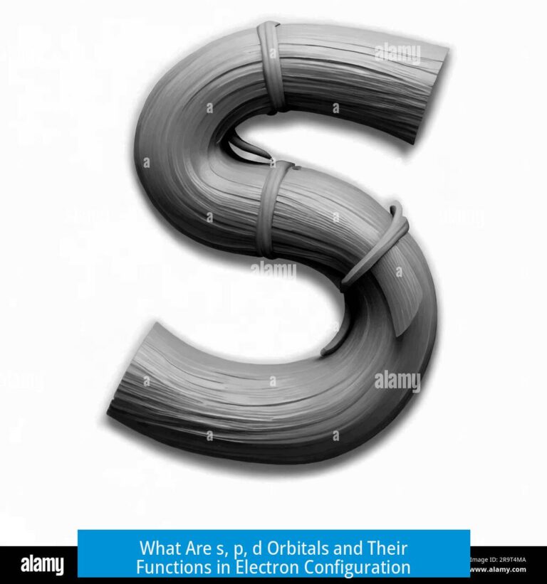 What Are s, p, d Orbitals and Their Functions in Electron Configuration