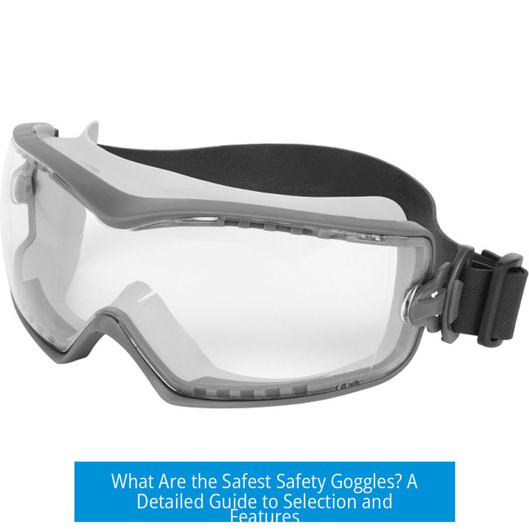What Are the Safest Safety Goggles? A Detailed Guide to Selection and Features