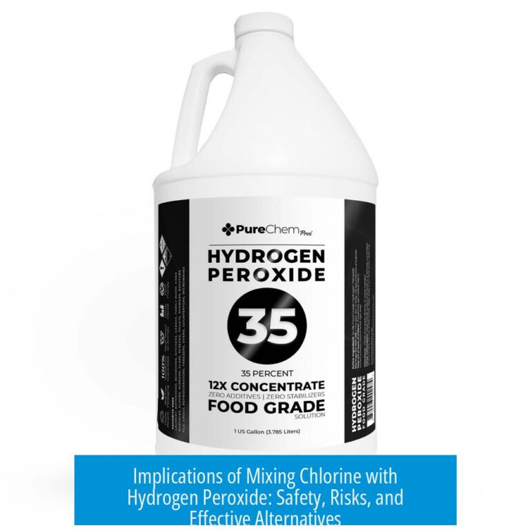 Implications of Mixing Chlorine with Hydrogen Peroxide: Safety, Risks, and Effective Alternatives