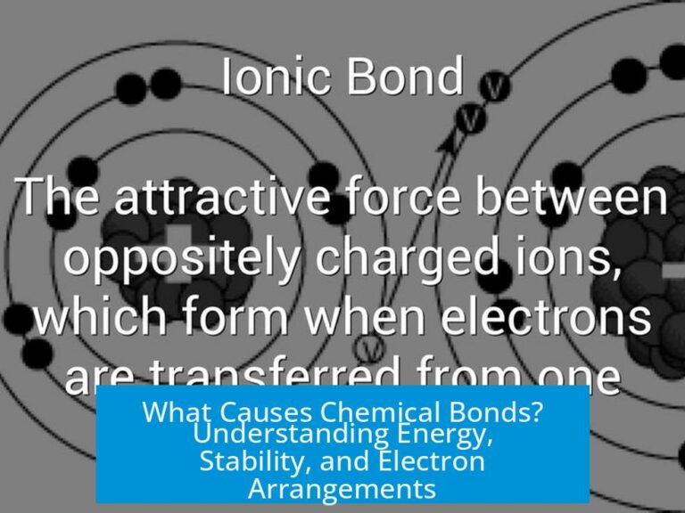 What Causes Chemical Bonds? Understanding Energy, Stability, and Electron Arrangements