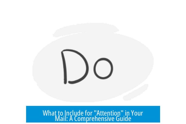 What to Include for "Attention" in Your Mail: A Comprehensive Guide