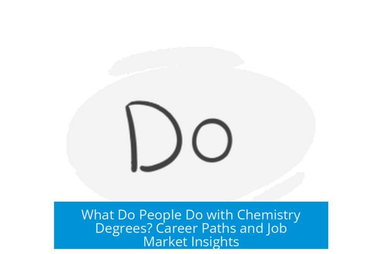 What Do People Do with Chemistry Degrees? Career Paths and Job Market Insights