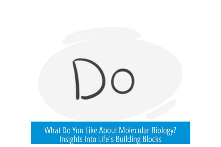 What Do You Like About Molecular Biology? Insights Into Life's Building Blocks