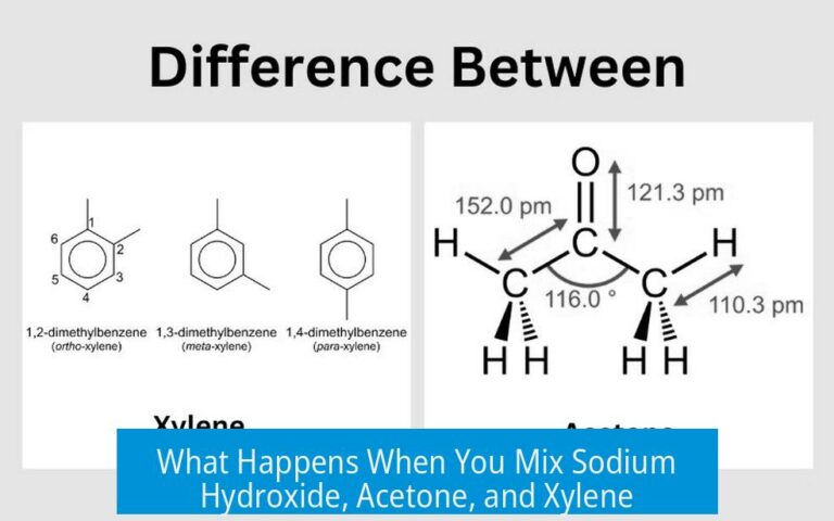 What Happens When You Mix Sodium Hydroxide, Acetone, and Xylene