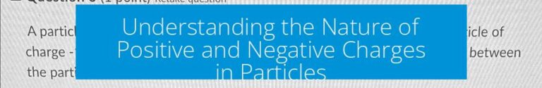 Understanding the Nature of Positive and Negative Charges in Particles
