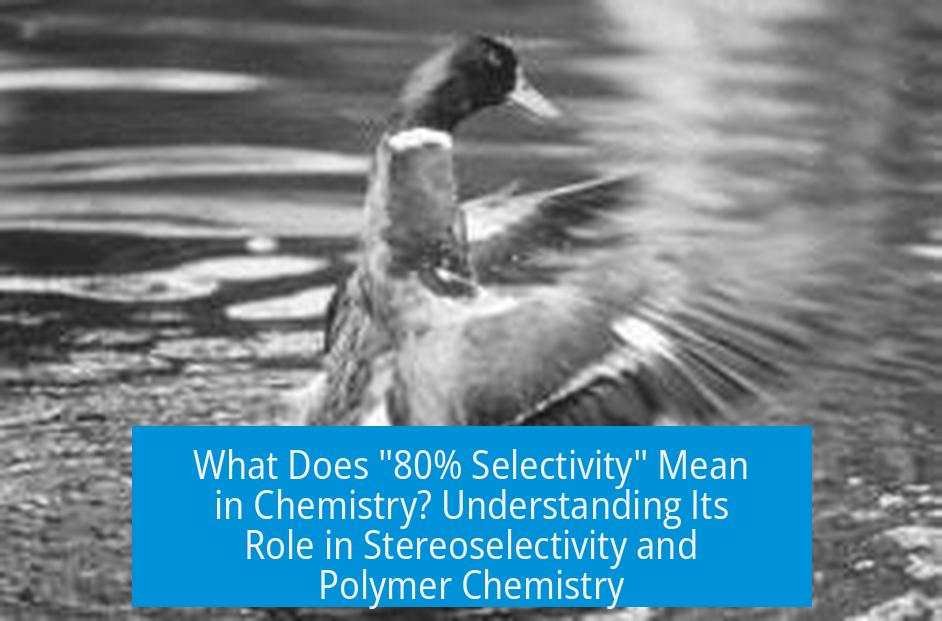 What Does "80% Selectivity" Mean in Chemistry? Understanding Its Role in Stereoselectivity and Polymer Chemistry