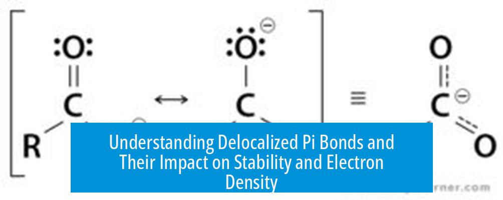 Understanding Delocalized Pi Bonds and Their Impact on Stability and Electron Density