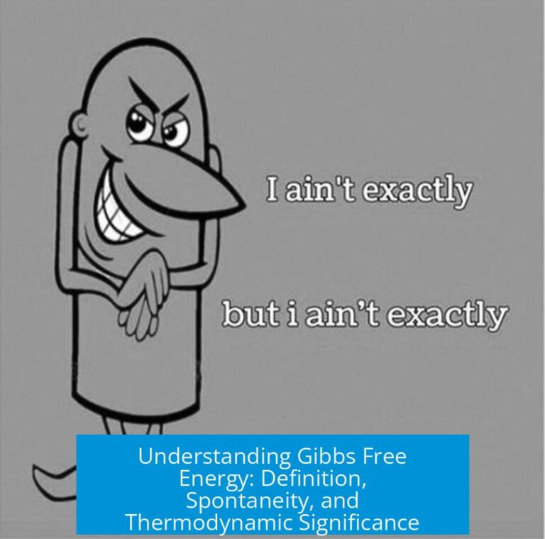 Understanding Gibbs Free Energy: Definition, Spontaneity, and Thermodynamic Significance