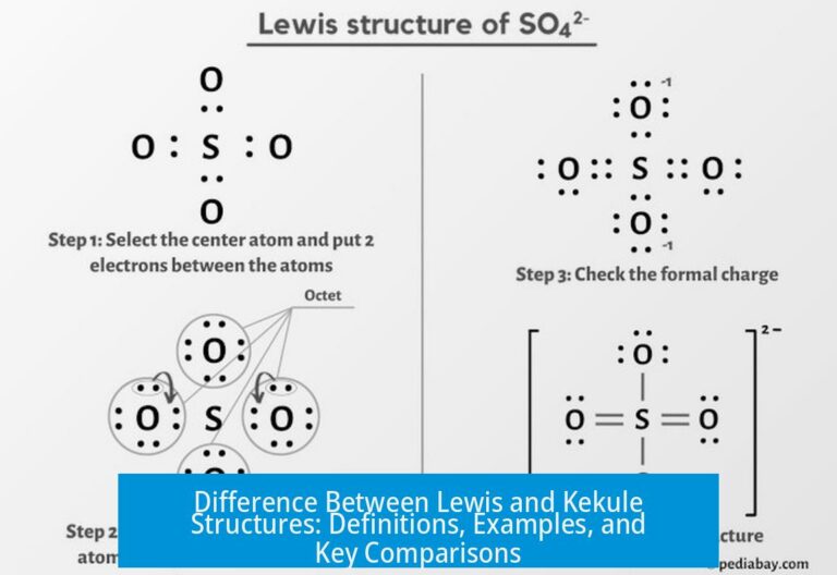 Difference Between Lewis and Kekule Structures: Definitions, Examples, and Key Comparisons