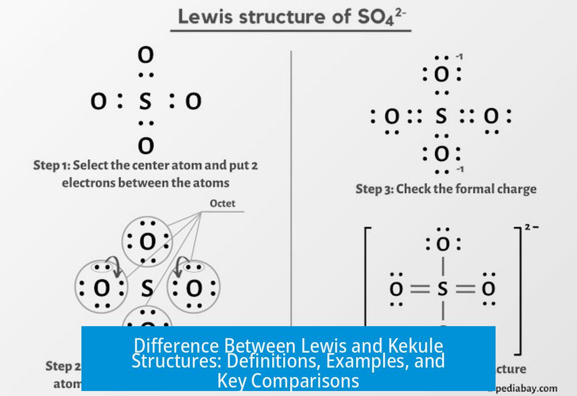 Difference Between Lewis and Kekule Structures: Definitions, Examples, and Key Comparisons