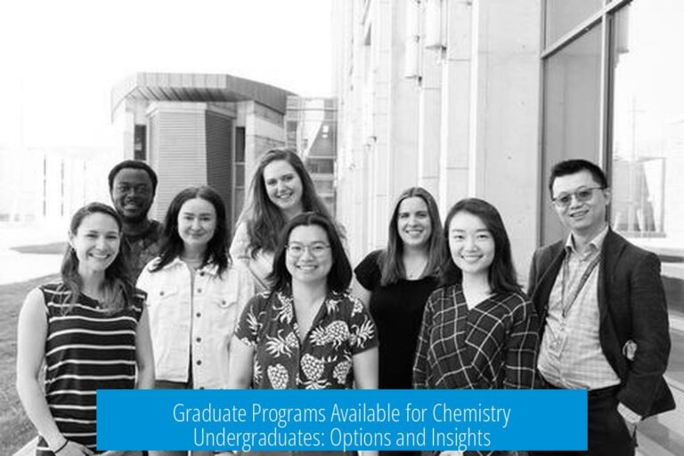 Graduate Programs Available for Chemistry Undergraduates: Options and Insights
