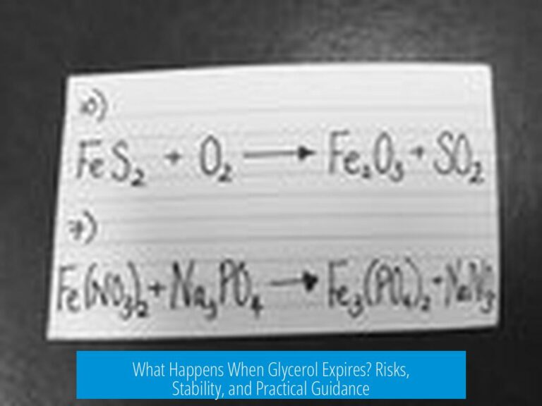 What Happens When Glycerol Expires? Risks, Stability, and Practical Guidance