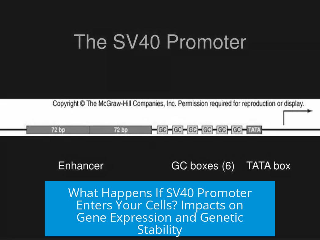 What Happens If SV40 Promoter Enters Your Cells? Impacts on Gene Expression and Genetic Stability