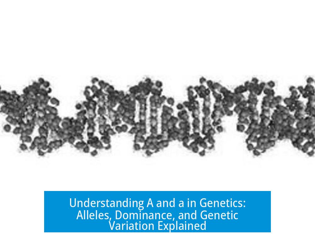 Understanding A and a in Genetics: Alleles, Dominance, and Genetic Variation Explained