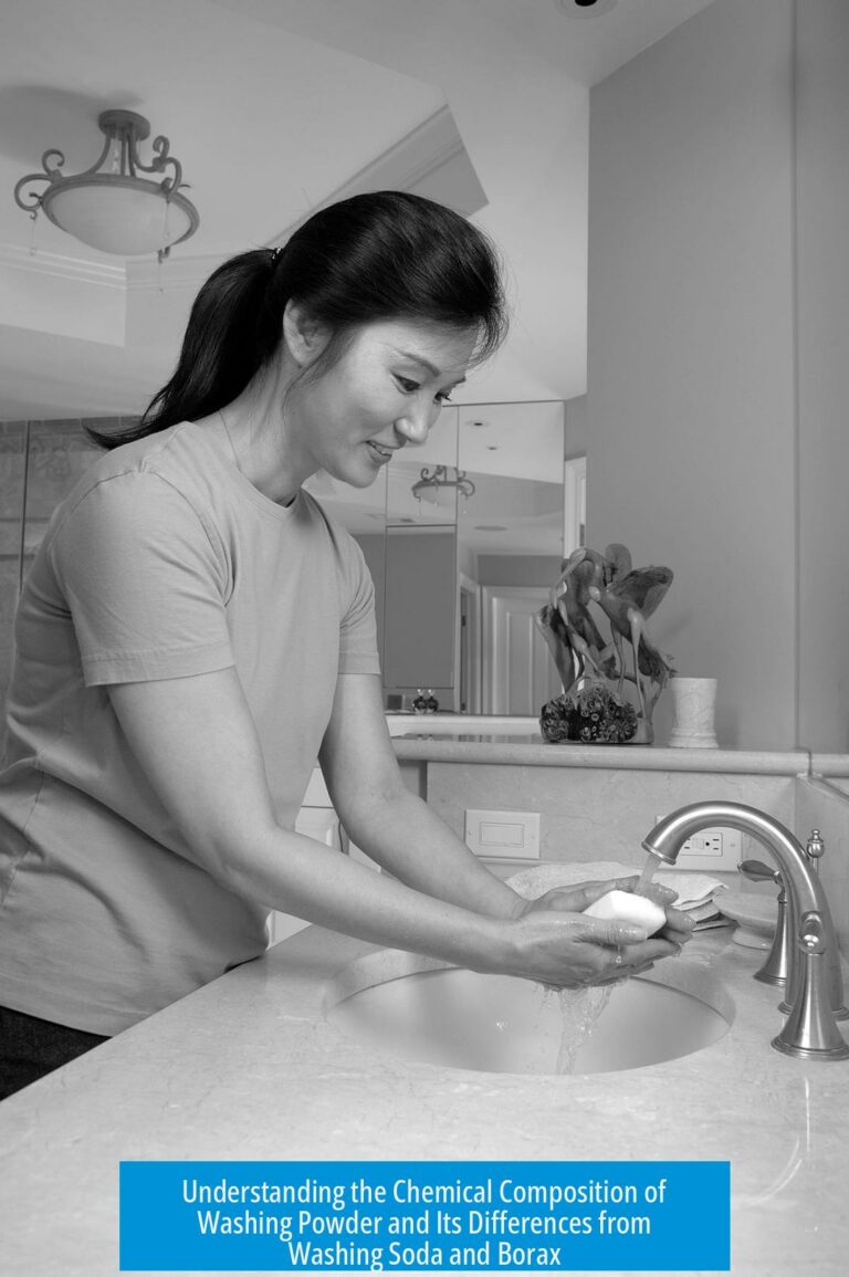 Understanding the Chemical Composition of Washing Powder and Its Differences from Washing Soda and Borax