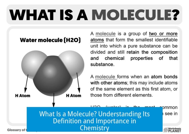 What Is a Molecule? Understanding Its Definition and Importance in Chemistry