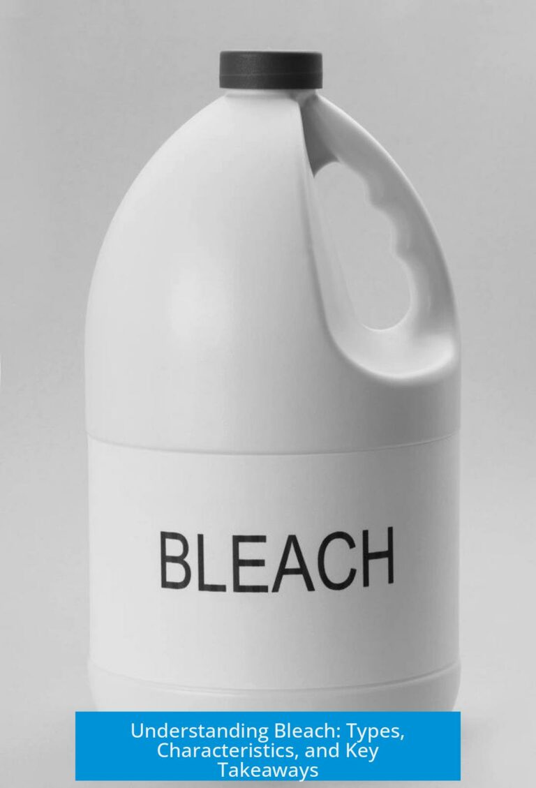 Understanding Bleach: Types, Characteristics, and Key Takeaways