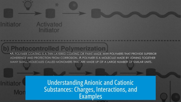 Understanding Anionic and Cationic Substances: Charges, Interactions, and Examples