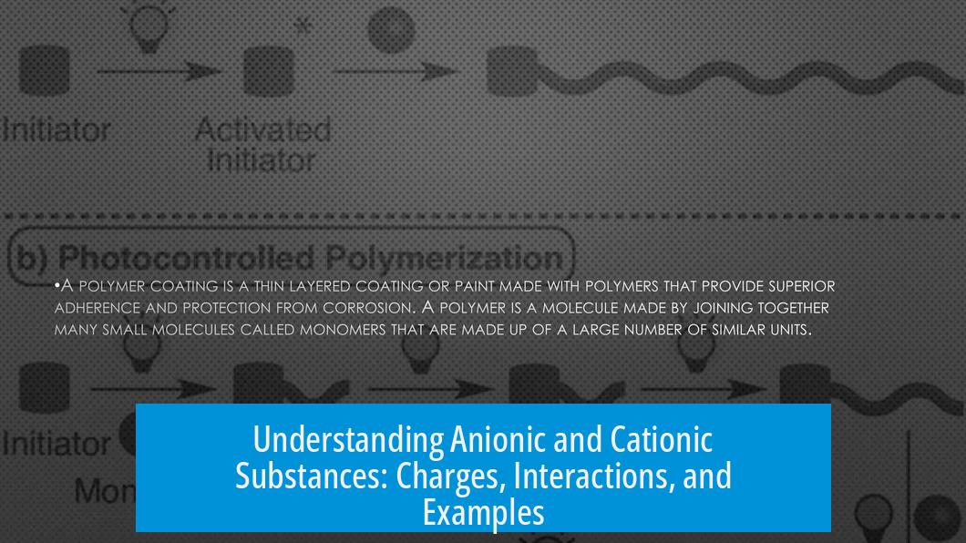 Understanding Anionic and Cationic Substances: Charges, Interactions, and Examples