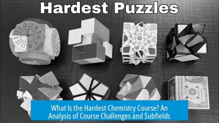 What Is the Hardest Chemistry Course? An Analysis of Course Challenges and Subfields