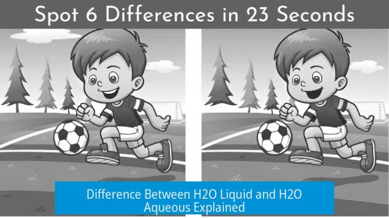 Difference Between H2O Liquid and H2O Aqueous Explained