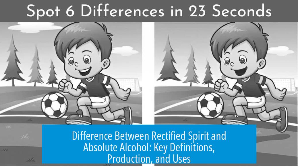 Difference Between Rectified Spirit and Absolute Alcohol: Key Definitions, Production, and Uses