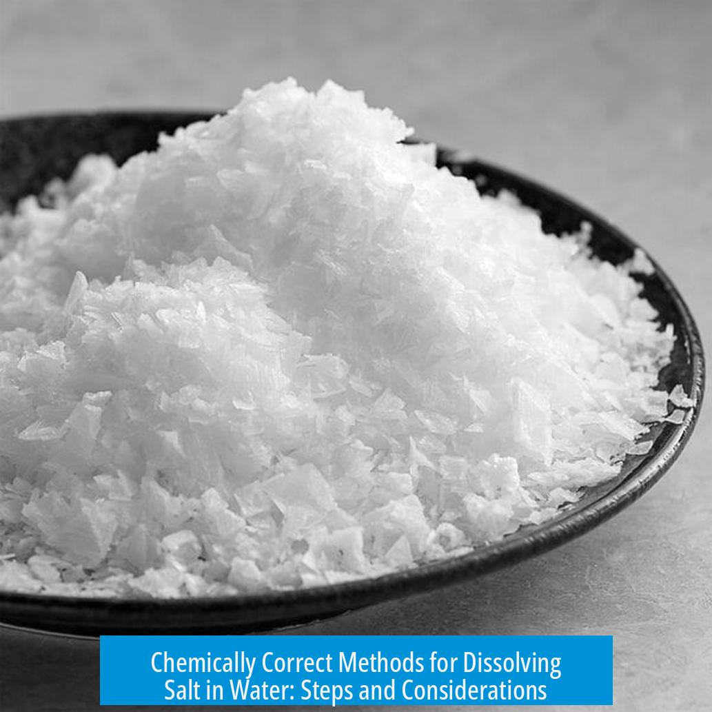Chemically Correct Methods for Dissolving Salt in Water: Steps and Considerations