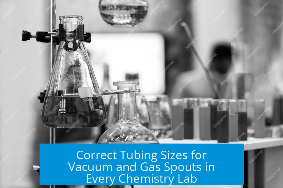 Correct Tubing Sizes for Vacuum and Gas Spouts in Every Chemistry Lab