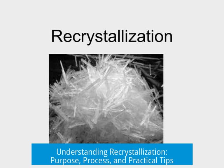 Understanding Recrystallization: Purpose, Process, and Practical Tips