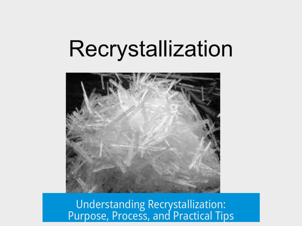 Understanding Recrystallization: Purpose, Process, and Practical Tips