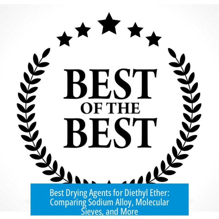 Best Drying Agents for Diethyl Ether: Comparing Sodium Alloy, Molecular Sieves, and More
