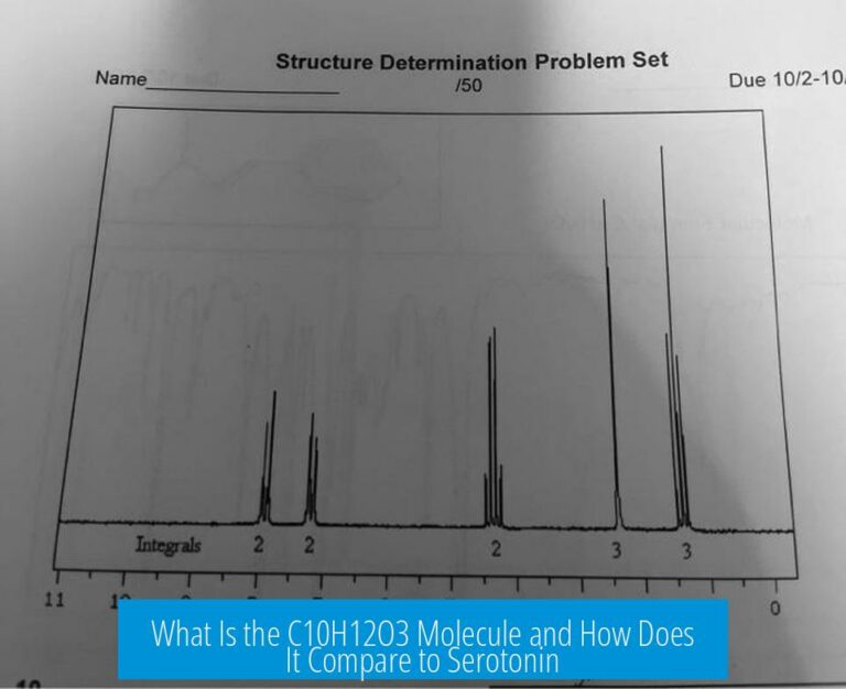 What Is the C10H12O3 Molecule and How Does It Compare to Serotonin