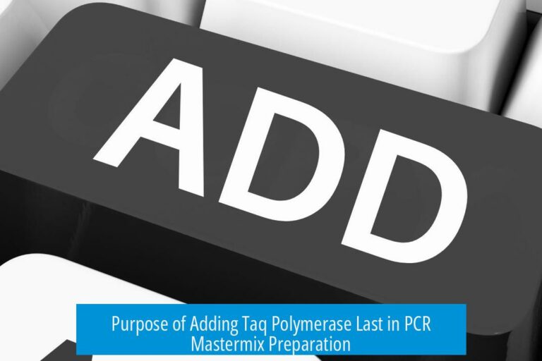 Purpose of Adding Taq Polymerase Last in PCR Mastermix Preparation