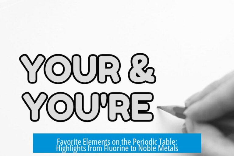 Favorite Elements on the Periodic Table: Highlights from Fluorine to Noble Metals
