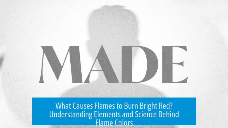 What Causes Flames to Burn Bright Red? Understanding Elements and Science Behind Flame Colors