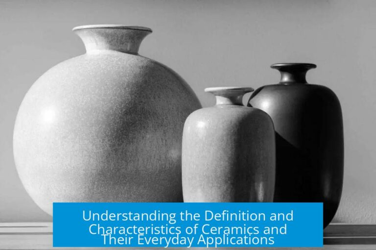 Understanding the Definition and Characteristics of Ceramics and Their Everyday Applications