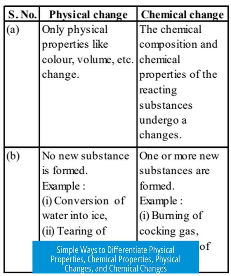 Simple Ways to Differentiate Physical Properties, Chemical Properties, Physical Changes, and Chemical Changes