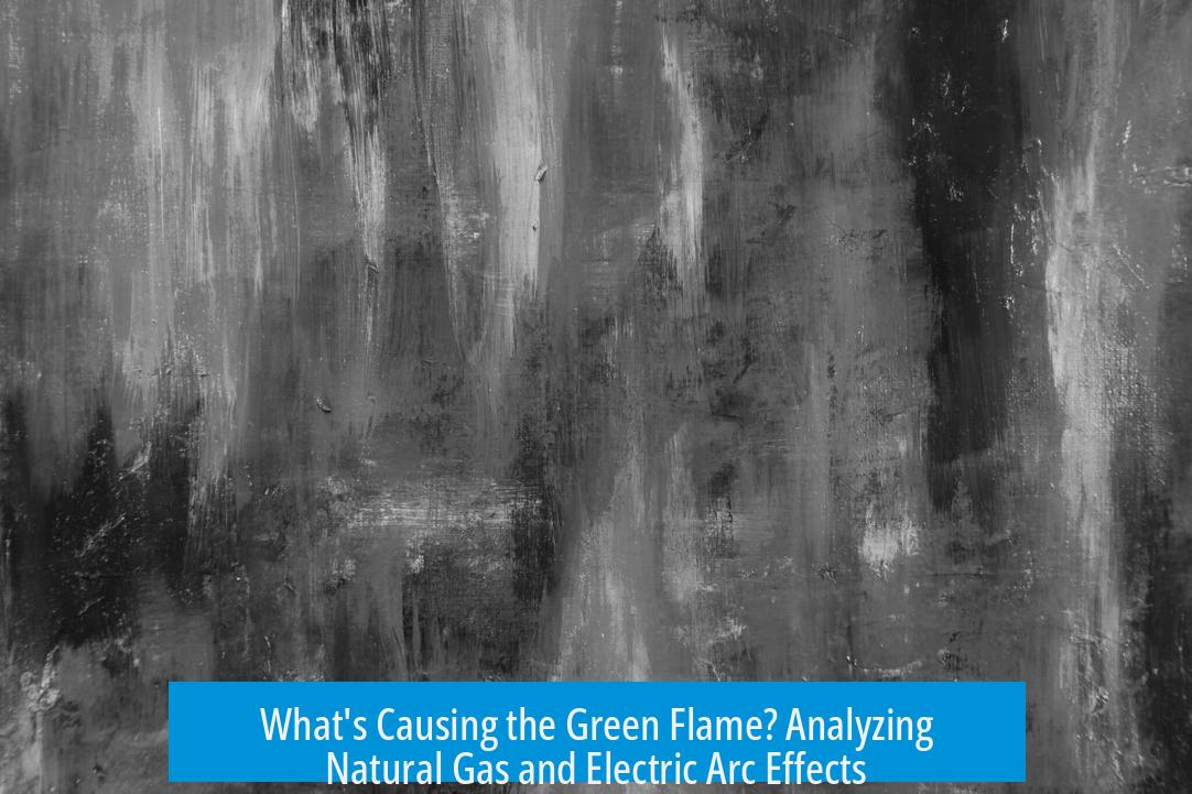 What's Causing the Green Flame? Analyzing Natural Gas and Electric Arc Effects
