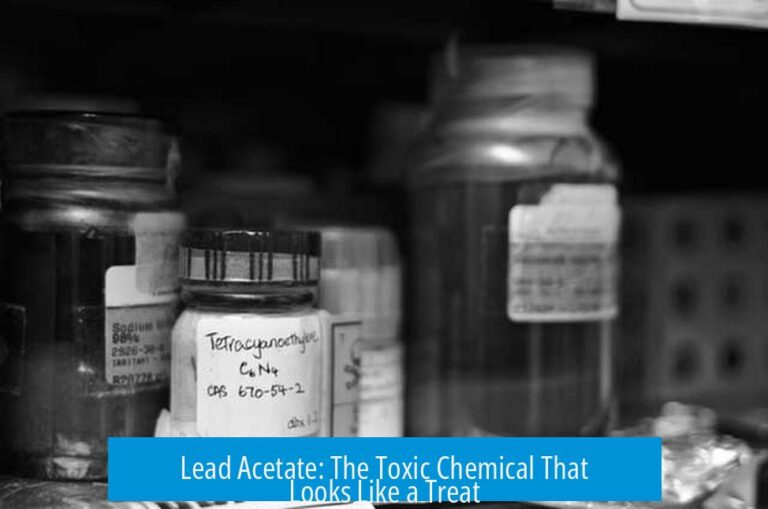 Lead Acetate: The Toxic Chemical That Looks Like a Treat