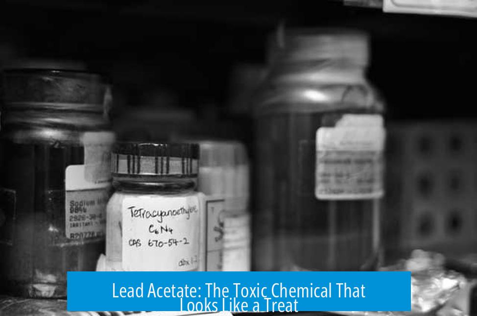 Lead Acetate: The Toxic Chemical That Looks Like a Treat