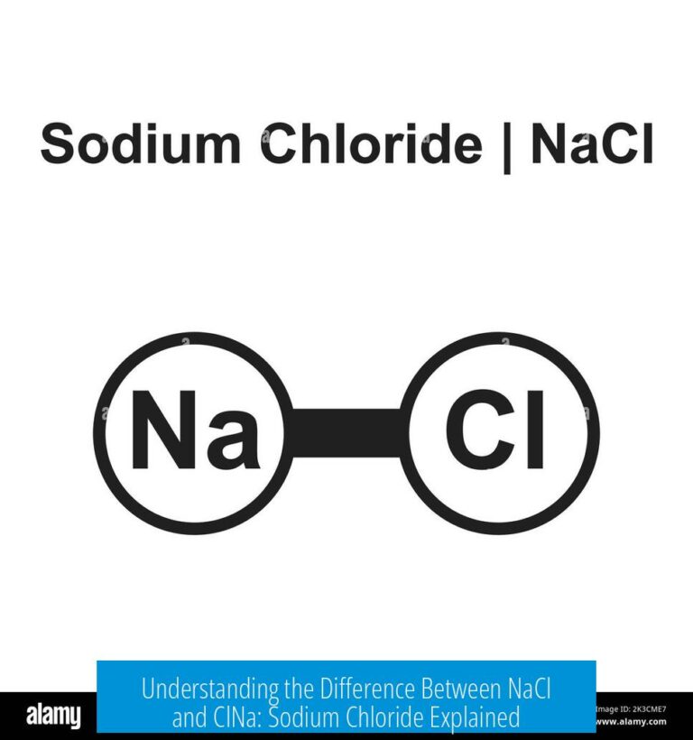 Understanding the Difference Between NaCl and ClNa: Sodium Chloride Explained