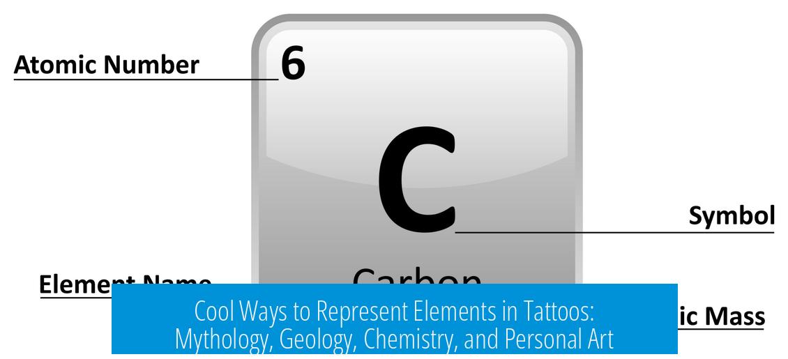 Cool Ways to Represent Elements in Tattoos: Mythology, Geology, Chemistry, and Personal Art