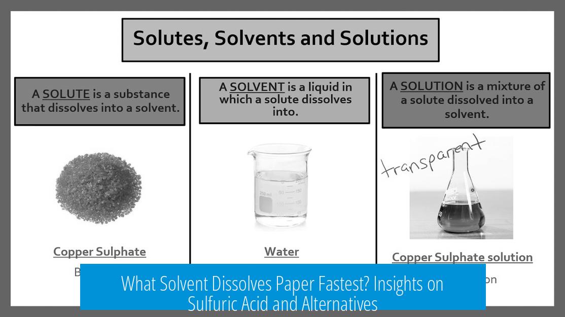 What Solvent Dissolves Paper Fastest? Insights on Sulfuric Acid and Alternatives