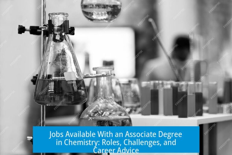 Jobs Available With an Associate Degree in Chemistry: Roles, Challenges, and Career Advice