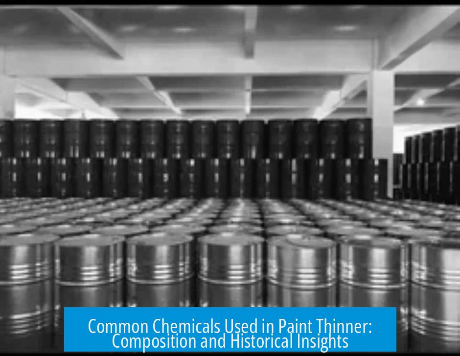 Common Chemicals Used in Paint Thinner: Composition and Historical Insights