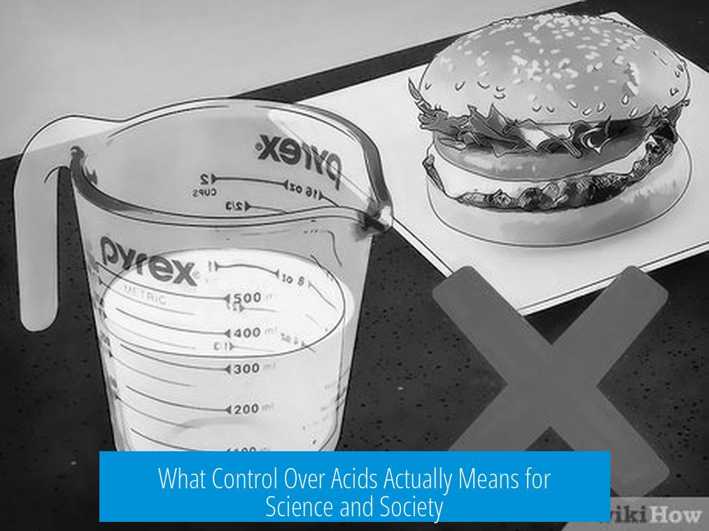 What Control Over Acids Actually Means for Science and Society