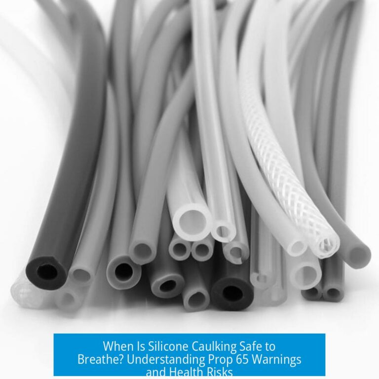 When Is Silicone Caulking Safe to Breathe? Understanding Prop 65 Warnings and Health Risks
