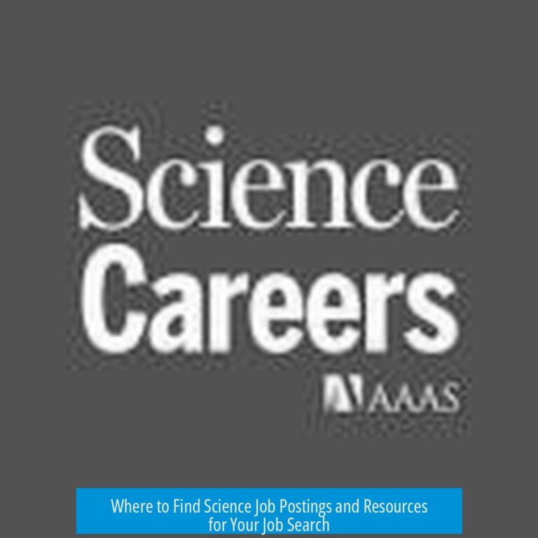 Where to Find Science Job Postings and Resources for Your Job Search